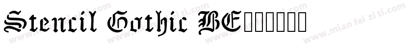 Stencil Gothic BE字体转换